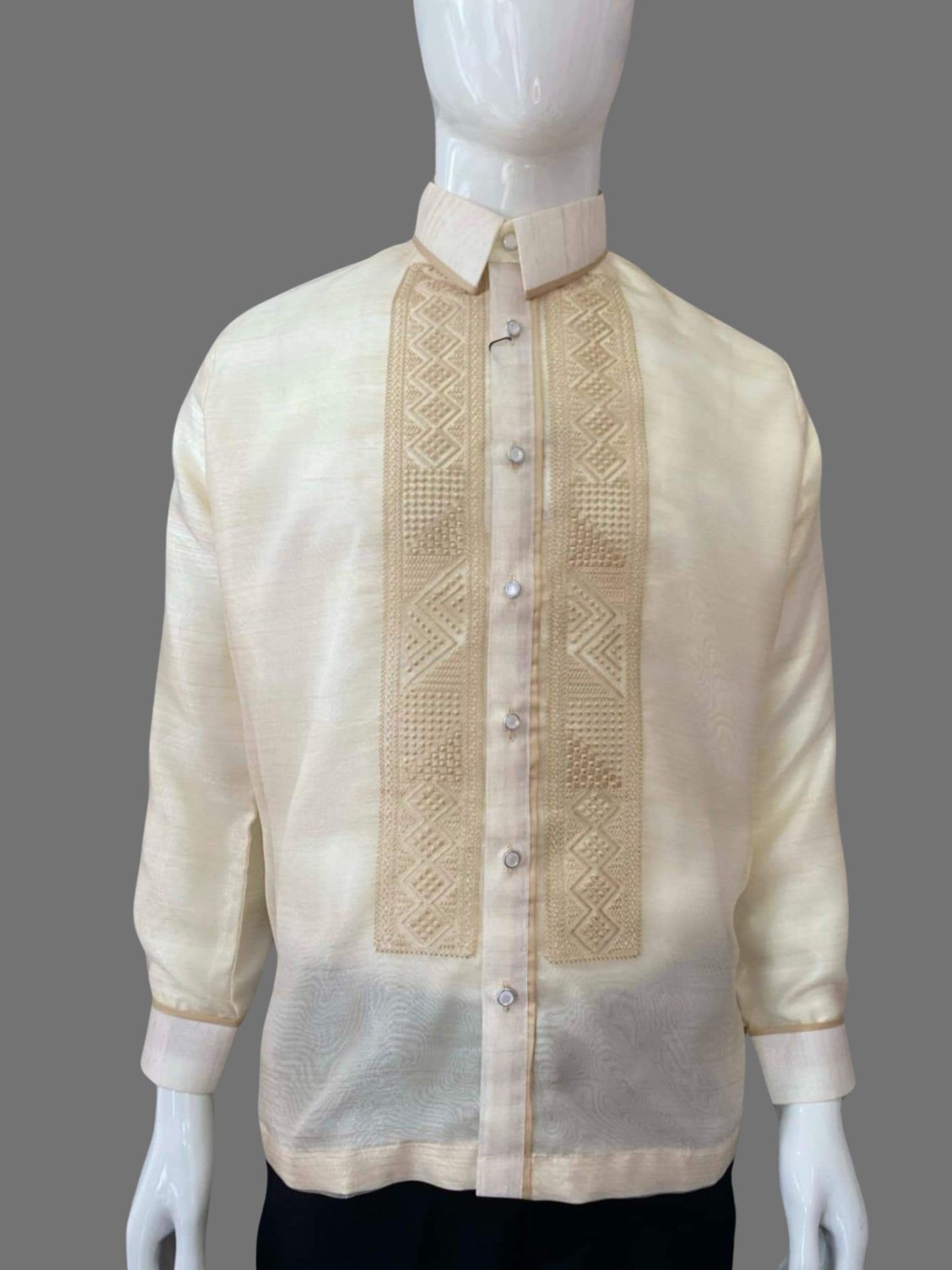 Barong Tagalog in Organza with Fine Elegant Embroidery | Barong Republic