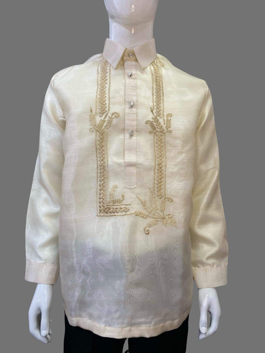 Organza Barong Tagalog Featuring Detailed Embroidery | Barong Republic