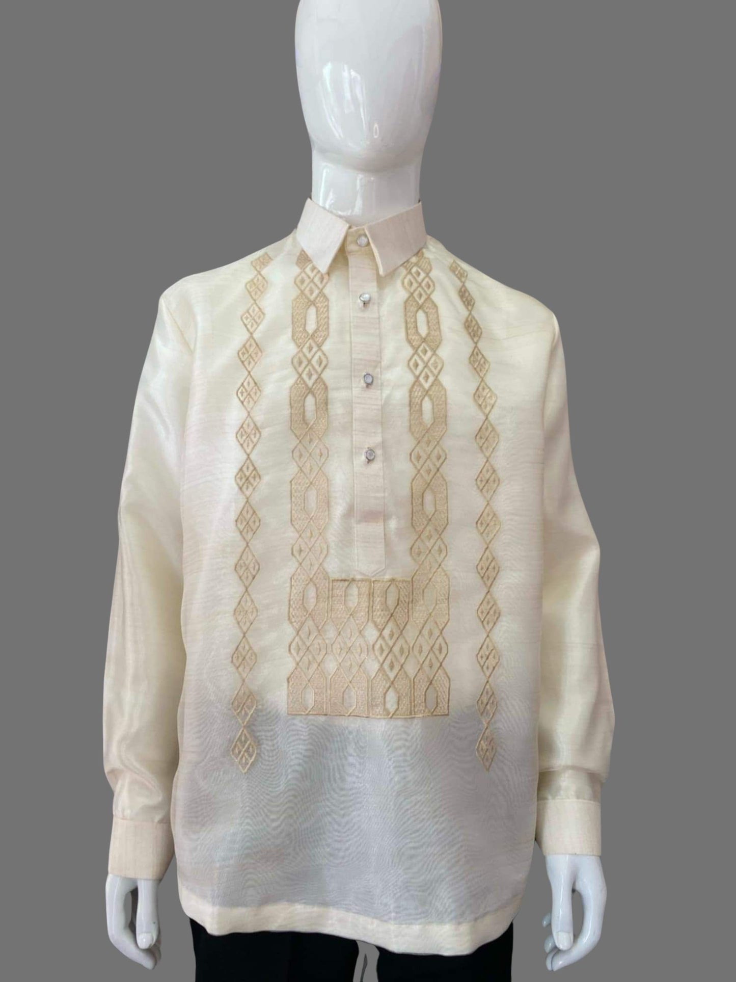 Luxury Organza Barong Tagalog with Intricate Embroidery | Barong Republic