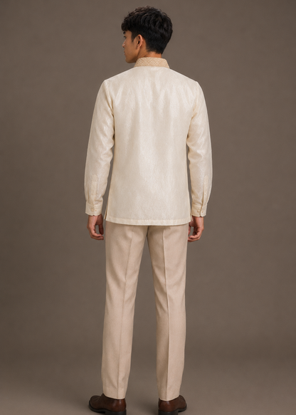 Aguinaldo Barong Tagalog Piña Organza With Lining