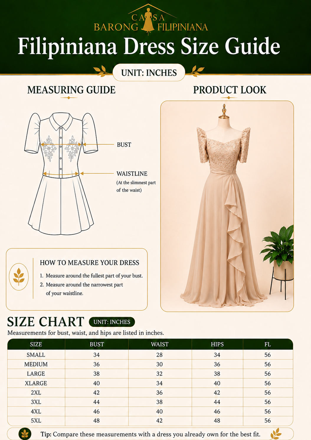 Corazon Filipiniana Gown in Cream Pleated Chiffon