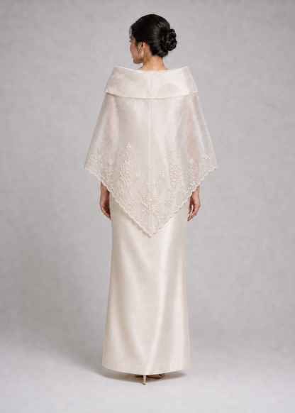 Dalisay_Filipiniana_Alampay_in_Beige_Embroidery_with_Handmade_Floral_Brooch_-_Plus_Size_One_Size_back