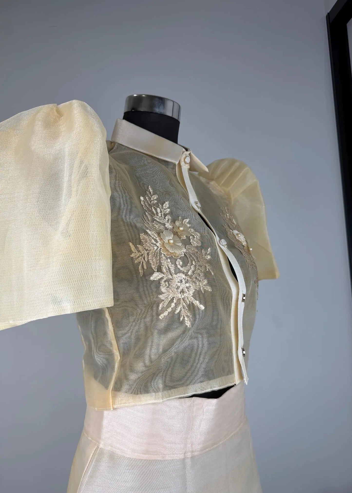 Filipiniana Sampaguita Blouse and Skirt Set