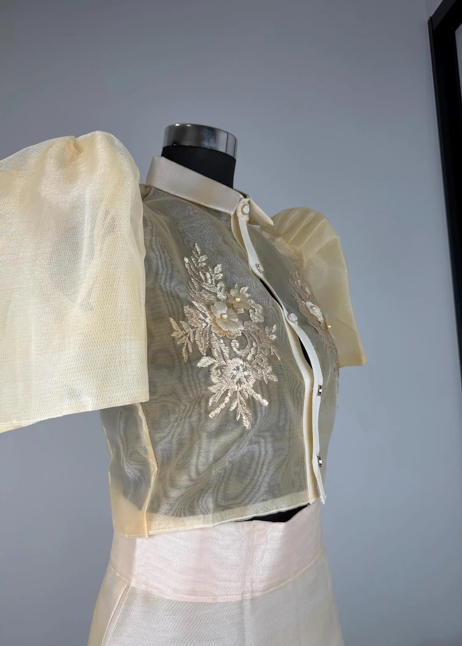 Filipiniana Sampaguita Blouse and Skirt Set