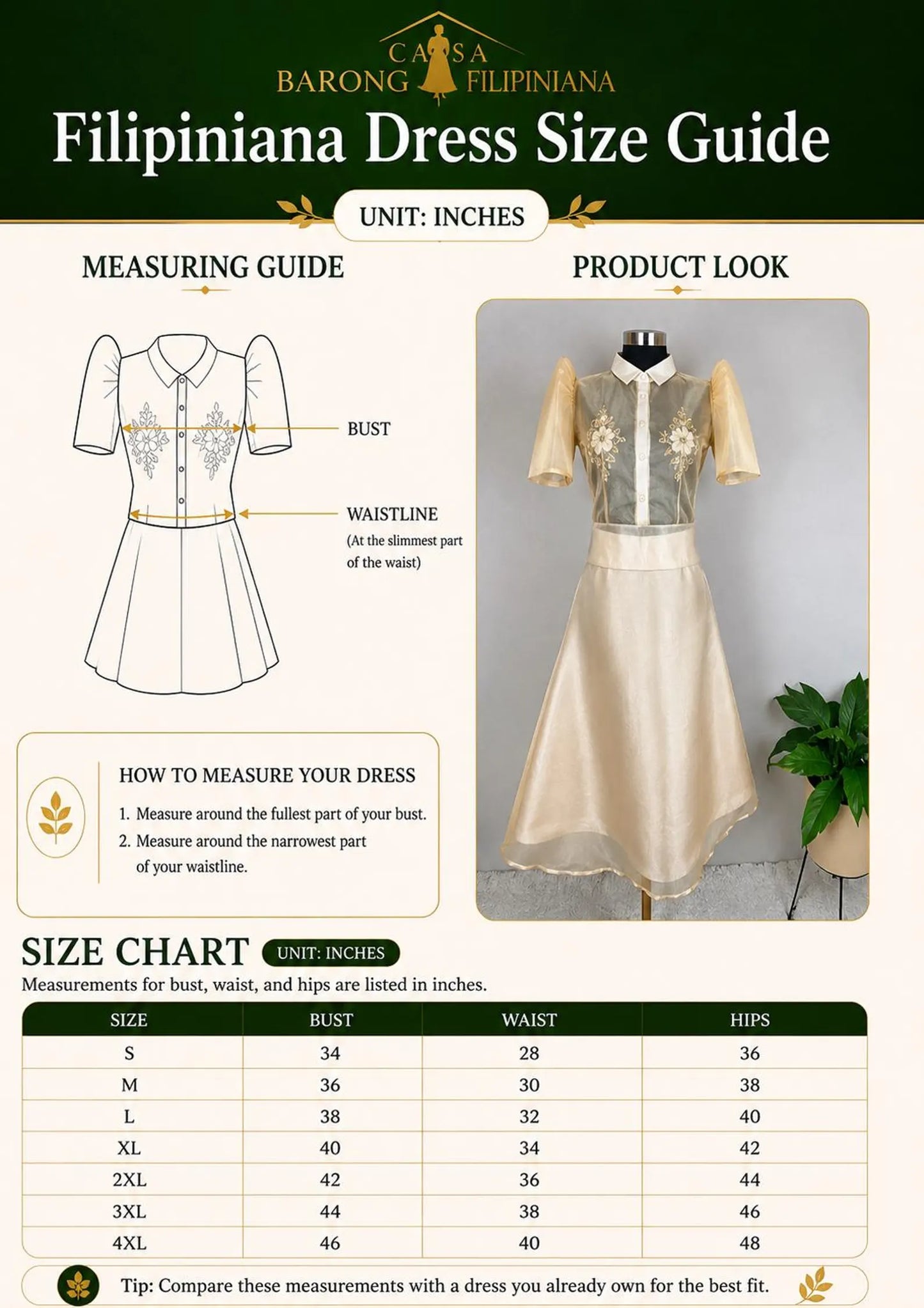 Mara Filipiniana Sampaguita Blouse and Skirt Set