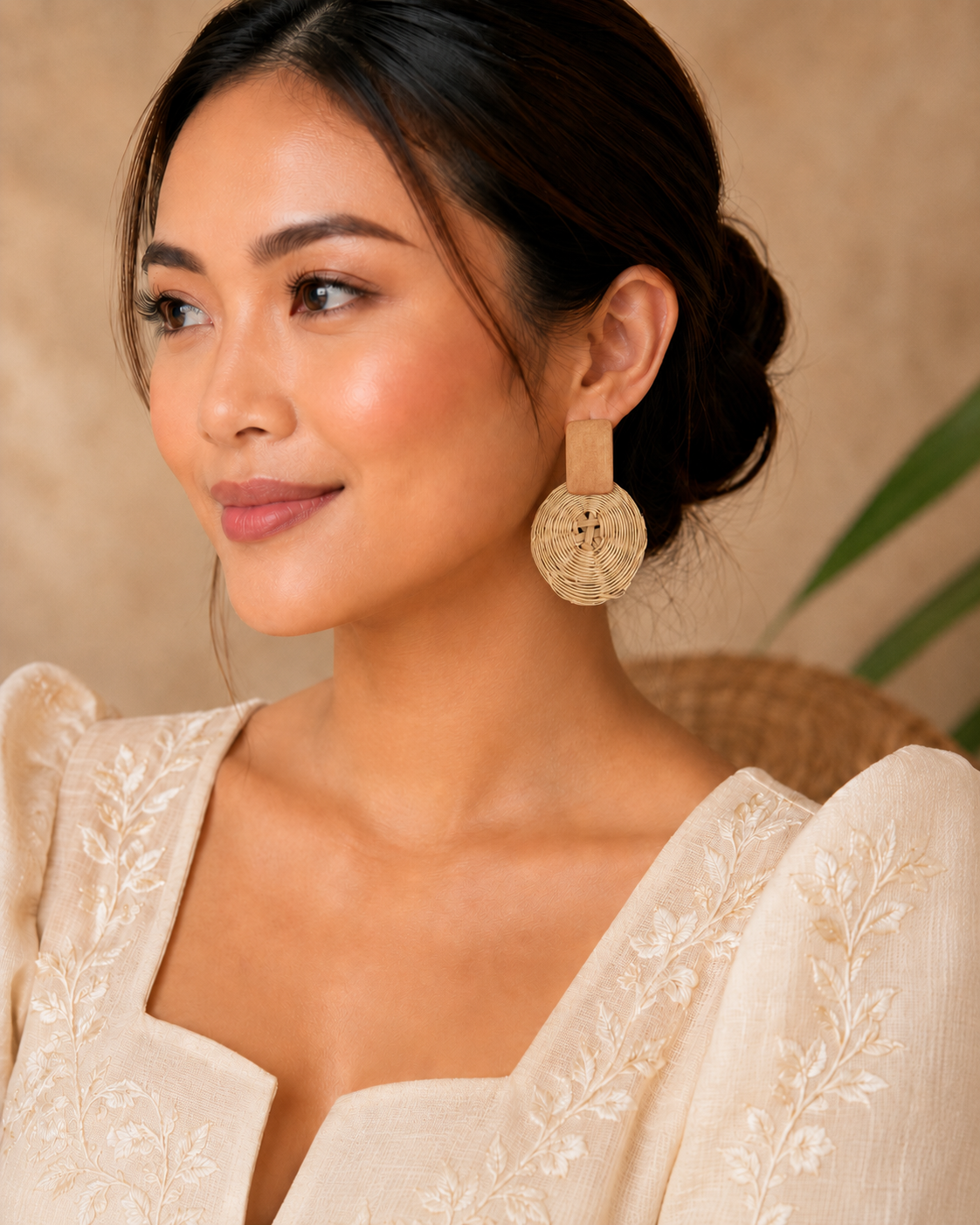 Ganda Rattan Bamboo Earrings