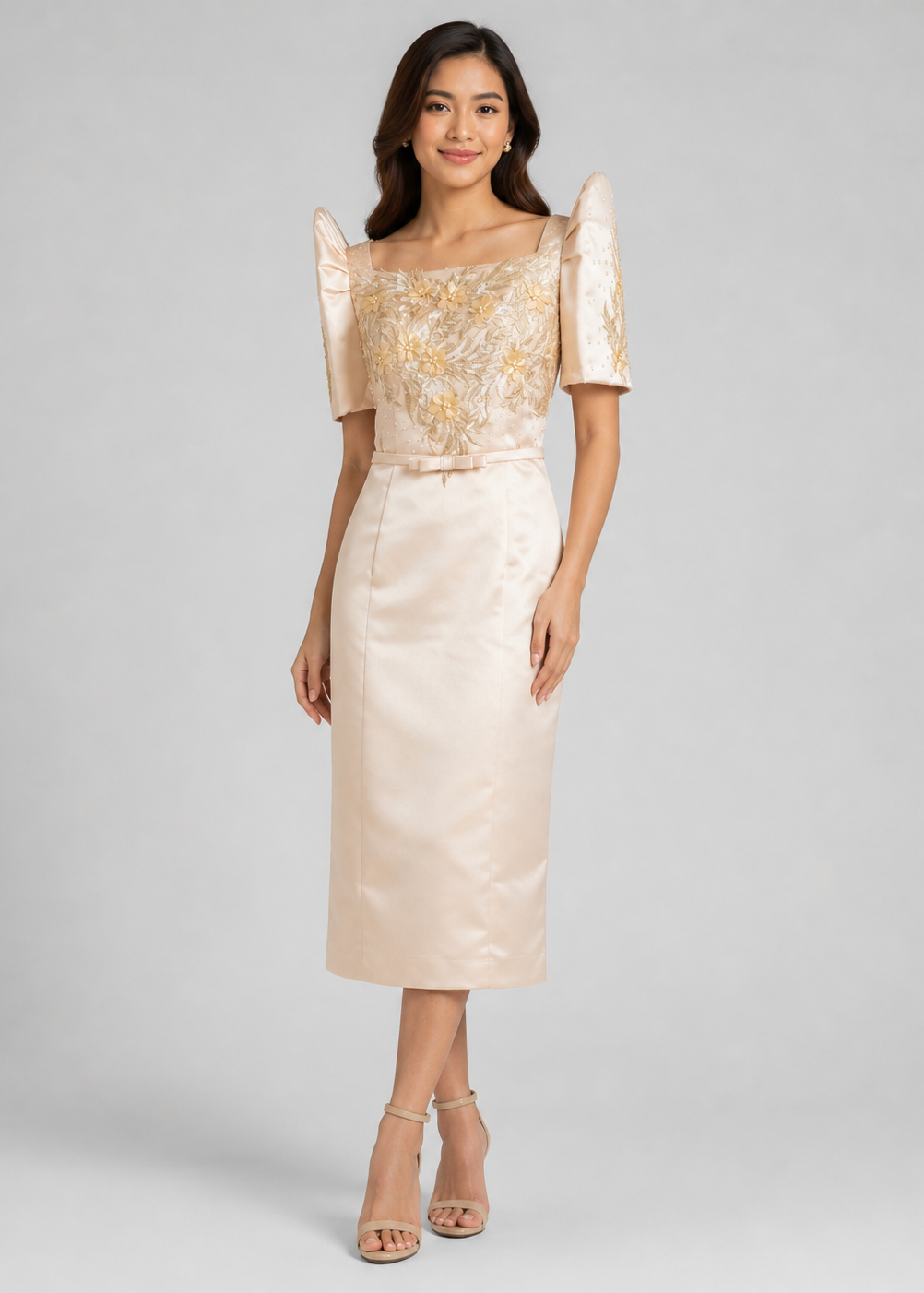 Hilga Filipiniana Mestiza Dutchess Dress
