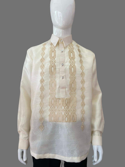Luxury Organza Barong Tagalog with Intricate Embroidery | Barong Republic