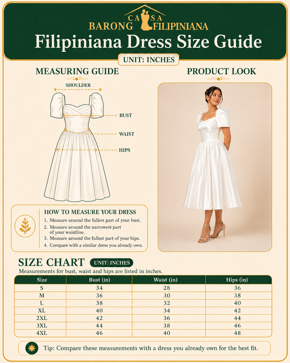 Lakambini Filipiniana Maxi Dress in Satin