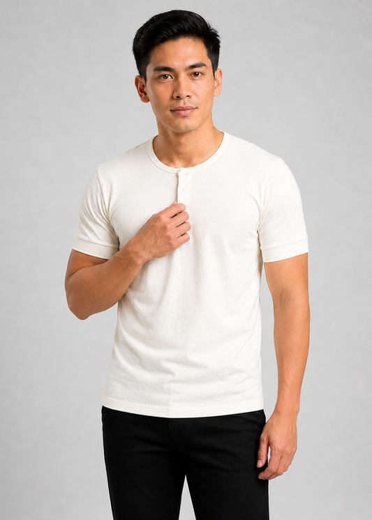 Makisig Barong Undershirt - Camisa de chino shirt Beige front