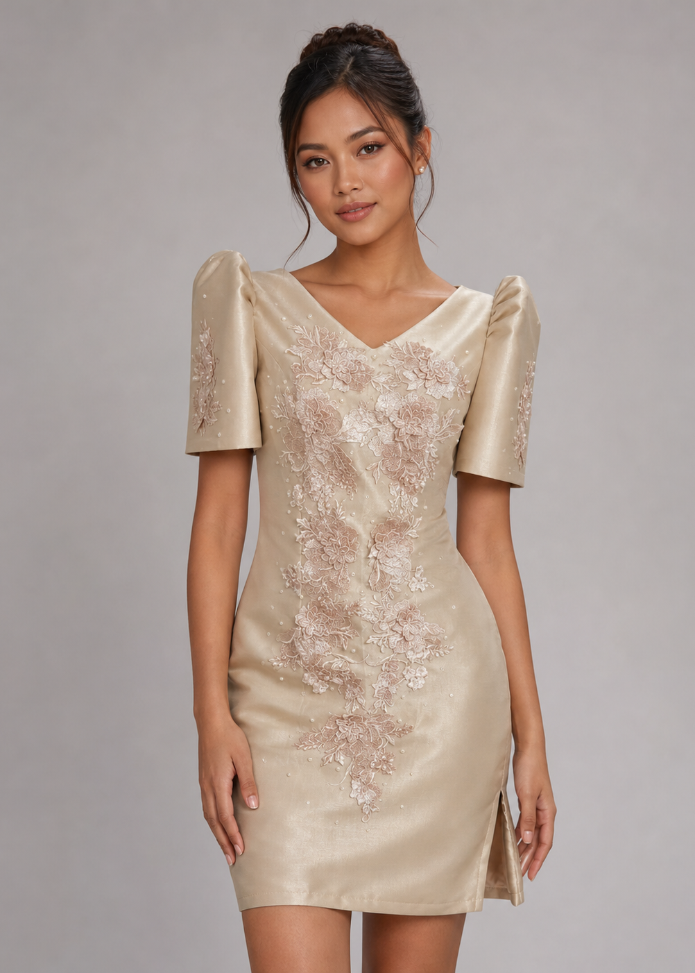 Mayumi Filipiniana Mini Dress
