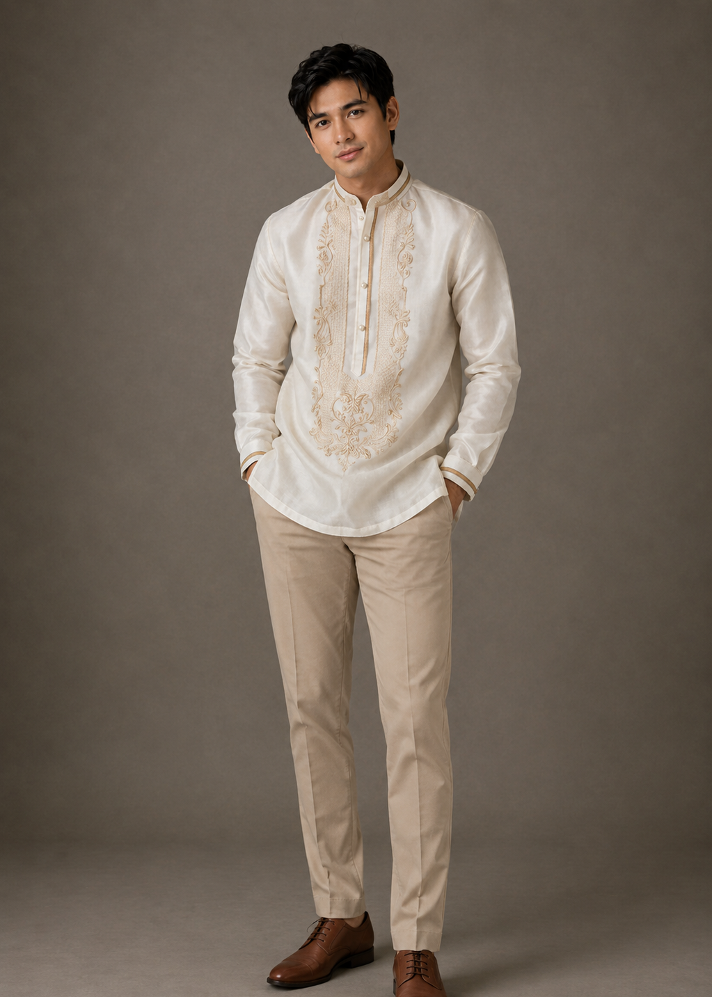 Pablo Barong Tagalog Piña Organza