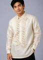 Sebastian Barong Tagalog in Premium Piña Organza with Lining Cream