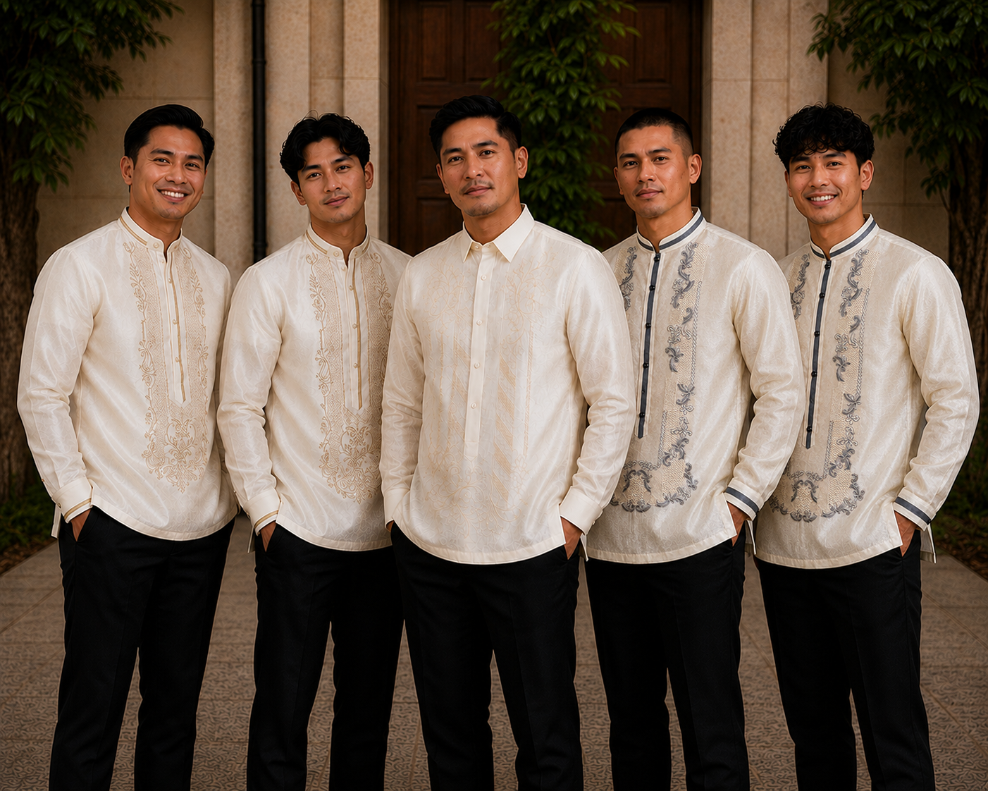 Barong Tagalog Groomsmen Wedding Set