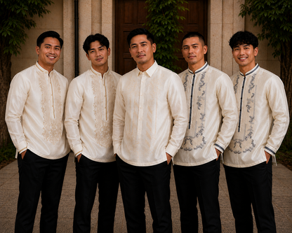 Barong Tagalog Groomsmen Wedding Set