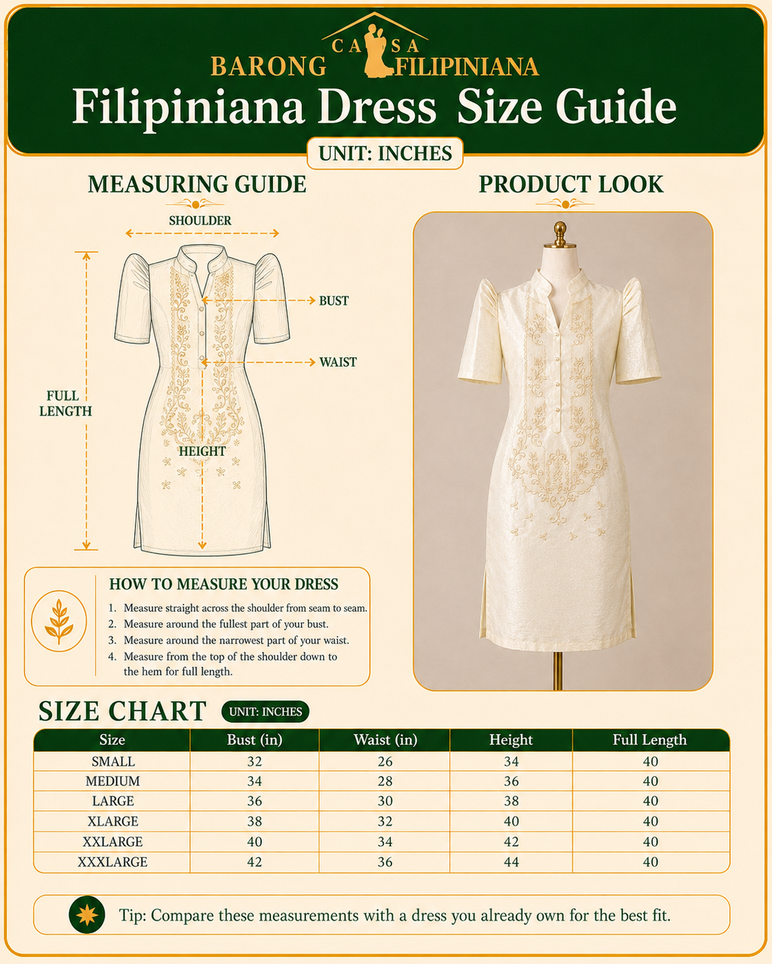 Hinirang Filipiniana Mini Dress in Pina Organza