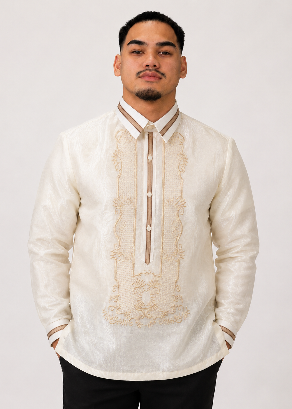 Pablo Barong Tagalog in Classic Premium Pinya Organza