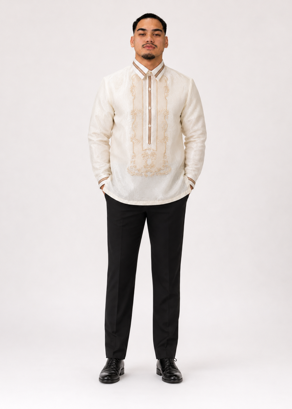 Pablo Barong Tagalog in Classic Premium Pinya Organza